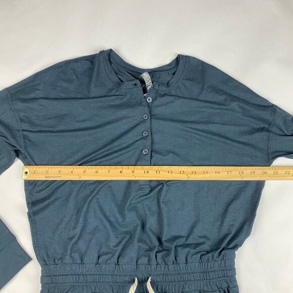 Vuori Womens Jumpsuit Lux Henley Size Small - Blue - Picture 12 of 16